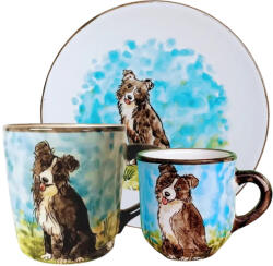 BögreManufaktúra Border Collie reggeliző készlet