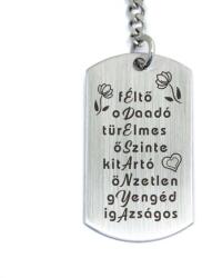 R.M. ékszer Utánozhatatlan édesanyám acél medálos kulcstartó (13217-RM-D)