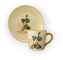 BögreManufaktúra Kék Tündérrózsa Reggeliző tányér és bögre