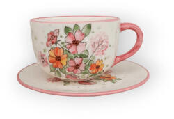 BögreManufaktúra Csipkerózsa vadvirágok jumbó bögre és reggeliző tányér