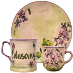 BögreManufaktúra Feliratos neves Ibolya reggeliző szett