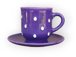 BögreManufaktúra Kávés bögre kistányérral lila