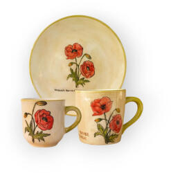 BögreManufaktúra Pipacs Reggeliző szett