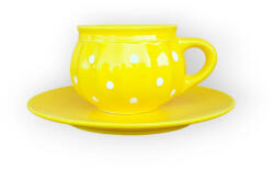 BögreManufaktúra Csupor bögre és reggeliző tányér sárga