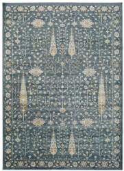 Universal Vintage Flowers kék viszkóz szőnyeg, 160 x 230 cm - Universal