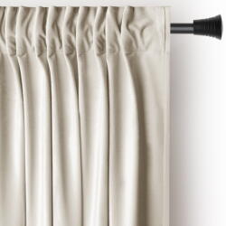 Restilo Bézs bársony dimout (részleges sötétítő) függöny 140x270 cm Pleat - Restilo