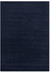 Flair Rugs Sötétkék kézi szövésű gyapjú szőnyeg 200x290 cm Textured Wool Border - Flair Rugs