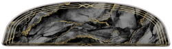 Vitaus Sötétszürke lépcsőszőnyeg szett 16 db-os 20x65 cm Marble Dream - Vitaus