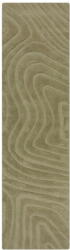 Flair Rugs Khaki kézi szövésű gyapjú futószőnyeg 60x230 cm Mesmerise Sage - Flair Rugs