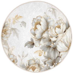 Mila Home Világosszürke-bézs mosható kerek szőnyeg ø 150 cm Soft and Gentle - Mila Home