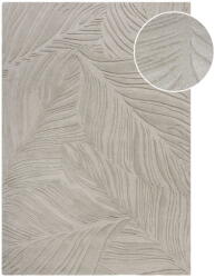 Flair Rugs Világosszürke gyapjú szőnyeg 200x290 cm Lino Leaf - Flair Rugs