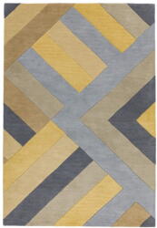 Asiatic Carpets Big Zig szürke-sárga szőnyeg, 160 x 230 cm - Asiatic Carpets