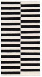 Hanse Home Fekete-fehér kétoldalas kézi szövésű gyapjú szőnyeg 80x150 cm Donna - Hanse Home