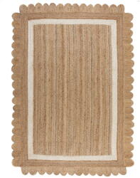 Flair Rugs Natúr színű-elefántcsont színű kézi szövésű juta szőnyeg 160x230 cm Grace White - Flair Rugs