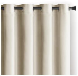Restilo Bézs bársony dimout (részleges sötétítő) függöny 140x245 cm Eyelets - Restilo