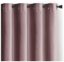 Restilo Világosbarna bársony dimout (részleges sötétítő) függöny 140x270 cm Eyelets - Restilo