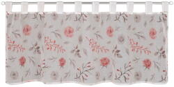 Sehlbach Fehér-rózsaszín fényáteresztő függöny 135x45 cm Rose - Sehlbach