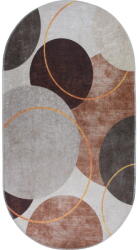 Vitaus Barna-krémszínű mosható szőnyeg 80x120 cm Oval - Vitaus