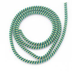 MIXFORM Hímzővászon, Figurált, Réz, Szín: Türkiz Arany 3mm 63cm/16g (13WB24101)