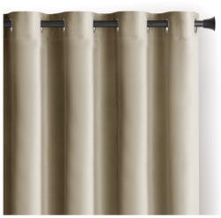 Restilo Barna-bézs bársony dimout (részleges sötétítő) függöny 140x270 cm Eyelets - Restilo