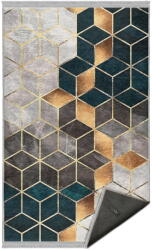 Mila Home Fehér-petróleumkék mosható szőnyeg 160x230 cm - Mila Home