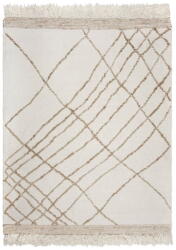 Flair Rugs Krémszínű kézi szövésű gyapjúkeverék szőnyeg 160x230 cm Astera Linear - Flair Rugs