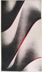 Vitaus Fehér-fekete mosható szőnyeg 180x120 cm - Vitaus