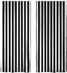 Mila Home Fekete-fehér függöny szett 2 db-os 140x260 cm - Mila Home