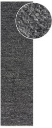 Flair Rugs Sötétszürke kézi szövésű gyapjúkeverék futószőnyeg 60x230 cm Minerals - Flair Rugs