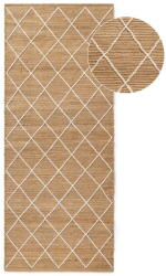 Hanse Home Natúr színű kézi szövésű juta futószőnyeg 80x200 cm Kunu - Hanse Home