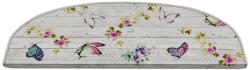 Vitaus Krémszínű lépcsőszőnyeg szett 16 db-os 20x65 cm Butterfly Life - Vitaus