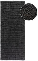 Hanse Home Fekete juta futószőnyeg 80x200 cm Bouclé - Hanse Home