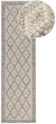 Flair Rugs Szürke kézi szövésű gyapjúkeverék futószőnyeg 60x230 cm Minerals Diamond - Flair Rugs