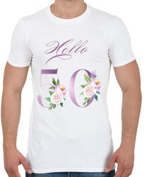 printfashion 50 szülinap - Férfi póló - Fehér (17783629)