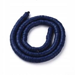 Mixform Heishi Handmade Polimer Öko Agyag gyöngyök, korong, 6x1mm, 345db/40cm/szál (13WB29989)