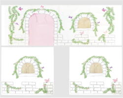 Vipack Gyerek függöny ágyhoz 3 db-os 195x75 cm Birdy - Vipack