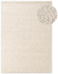 Elle Decoration Krémszínű-elefántcsont színű kézi szövésű gyapjúkeverék szőnyeg 120x170 cm Majoli - Elle Decoration