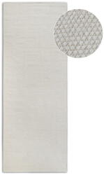 Elle Decoration Krémszínű kézi szövésű gyapjúkeverék futószőnyeg 80x200 cm Pradesh Natural White - Elle Decoration
