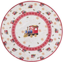 Villeroy & Boch Piros kerek szőnyeg karácsonyi mintával ø 160 cm Toy's Delight Train - Villeroy&Boch