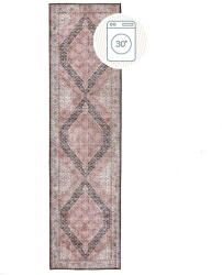 Flair Rugs Rózsaszín mosható futószőnyeg 60x230 cm Briony Traditional - Flair Rugs