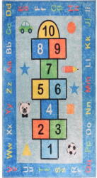 Vitaus Kék mosható gyerek játszószőnyeg 80x120 cm Hopscotch Blue - Vitaus