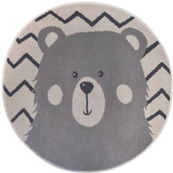Hanse Home Szürke gyerek szőnyeg ø 140 cm Bear - Hanse Home