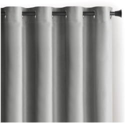 Restilo Világosszürke bársony dimout (részleges sötétítő) függöny 140x270 cm Eyelets - Restilo