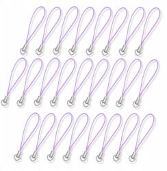 MIXFORM Alap medál kulcstartóhoz, Nylon és sárgaréz, Lila, 60x0.8mm, 25 db (13WB26217)