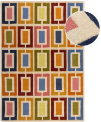 Flair Rugs Kézi szövésű gyapjú szőnyeg 160x230 cm Retro Blocks - Flair Rugs
