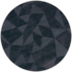 Flair Rugs Antracitszürke kézi szövésű gyapjú kerek szőnyeg ø 160 cm Shard Charcoal - Flair Rugs