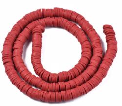 Mixform Polymer agyag gyöngyök Heishi Handmade, Dysc, 6x0.5-1mm, 290db/38cm/szál (13WB30711)