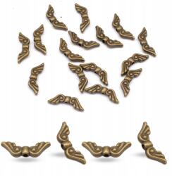 Mixform Szárnyas gyöngyök, Fém, Bronz, 16x5x3mm, Lyuk: 1.5mm, 20db (5WB7639)
