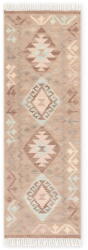 Hanse Home Világoskék-bézs kétoldalas kézi szövésű gyapjú futószőnyeg 60x190 cm Kamal Dune - Nouristan