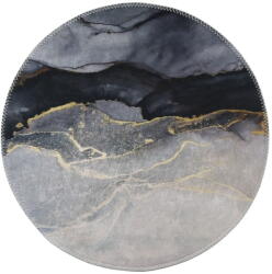 Vitaus Fekete-fehér mosható kerek szőnyeg ø 100 cm - Vitaus - bonami - 11 800 Ft